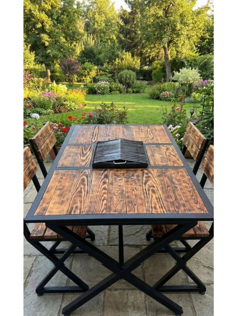 Battal Boy Mangal Masa (Katlanır Ayaklı)